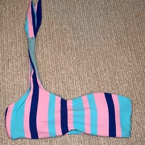 striped bikini top